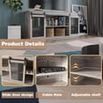 thumbnail image 5 of Furmax Durable Television Stands, Gray, 57.87" x 27.95" x 15.55", 5 of 7