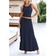thumbnail image 3 of Conjunto de Falda Maxi de 2 Piezas para Mujer PRETTYGARDEN Azul Marino XL, 3 of 7