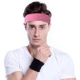 thumbnail image 2 of Diademas para hombre, diademas para hombre que absorben el sudor, diademas deportivas para hombre para correr o hacer ejercicio, antideslizantes, transpirables, 2 of 5