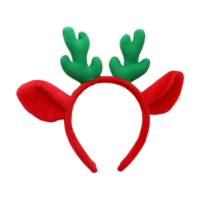 Cornas de Reno Cornas de Cabeza con Cornas de Navidad, Cabello Rojo, Cornas de Cabeza, Lavado de la Cara, Cornas de Mujer, Cornas, Pins Accesorios para el Cabello de Navidad