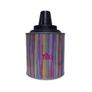 TIKI Brand 6.25 inch Deluxe Tin Tabletop Torch Blue Pink Yellow Multicolored