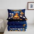 thumbnail image 5 of Catabedysis Starry Night Camping Full Size Comforter Sets,Outdoor Camper Bedding Comforter Set For Boys,Multicolor,Black Reversible,3pcs,1 Comforter and 2 Pillowcases, 5 of 7