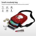 thumbnail image 7 of XYZCANDO Father Christmas Small Crossbody Bags for Teen Girls Heart Cellphone Messenger Handbag with Zipper Stylish Cross Body Phone Purse with Strap for Running Shop Travel, 7 of 7