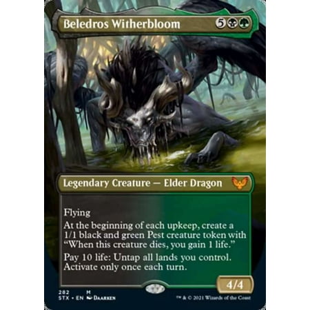 MtG Strixhaven: School of Mages Mythic Rare Beledros Witherbloom (Borderless) #282