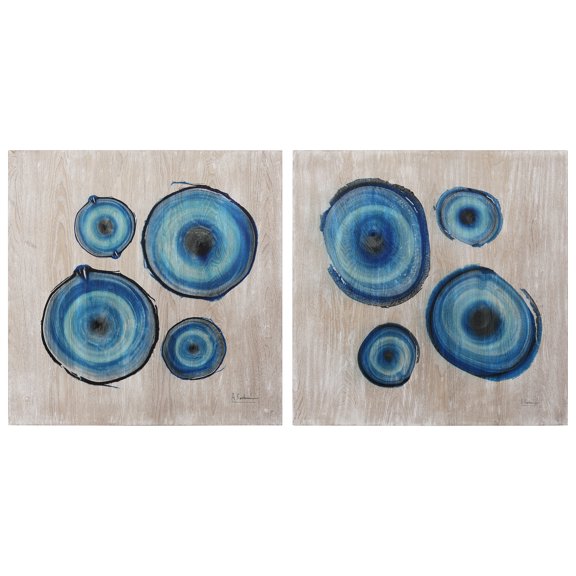 Empire Art Mineral Rings I & II Abstract Photography, Set of 2, by Albert Koetsier