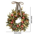 thumbnail image 4 of Fall Pomegranate Wreath for Front Door, Thanksgiving Fall Wreath Hanging Ornaments, Christmas Wedding Hanging Porch Home Window Wall Farmhouse Indoor Outdoor Decor 19.69 Inch, 4 of 9