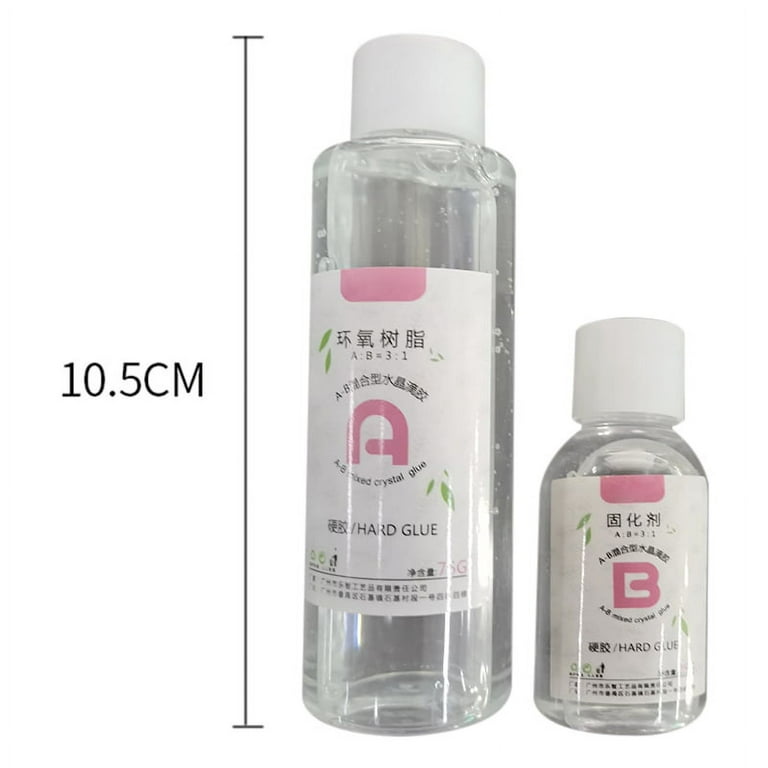 Ultra-Transparent Crystal Drop Glue Quick-drying Hard Epoxy Resin Glue for Jewelry Making Craft Decoration