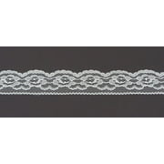 Ribbon Bazaar Lace 2611 Flat 1-1/4" White 25 yards 100% Polyester