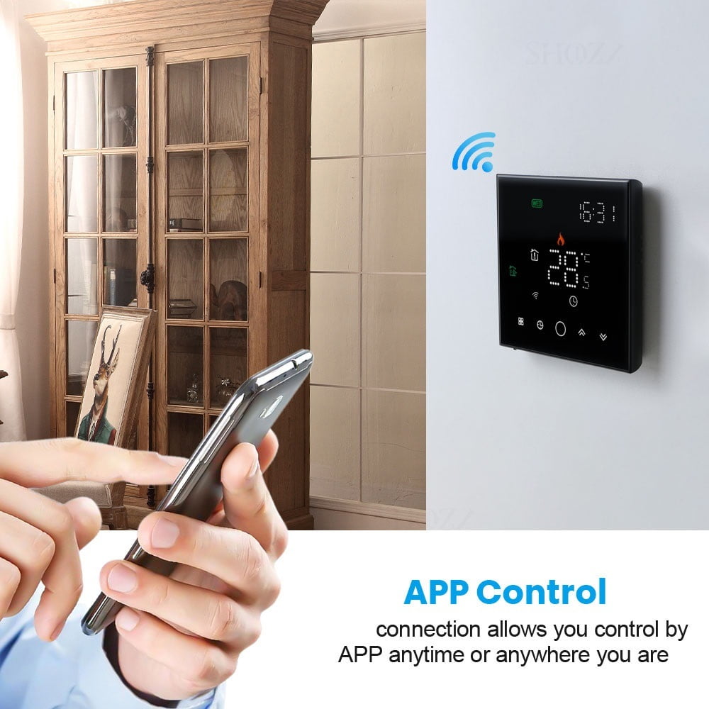 Thermostat Temperature Controller Setup For Water/Electric Floor Heating Water/Gas Boiler APP Remote Smart Wifi Wireless ,Save Energy