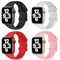 thumbnail image 1 of BXUXOHS (1/4Pack) Silicoen Sport Band for Apple Watch Bands 44mm 45mm 41mm 40mm 38mm 49mm 42mm Elastic Adjustable Wristbands Strap Accessories for iWatch Series Ultra 8 7 SE 6 5 4 3 2 1 Nike, 1 of 14