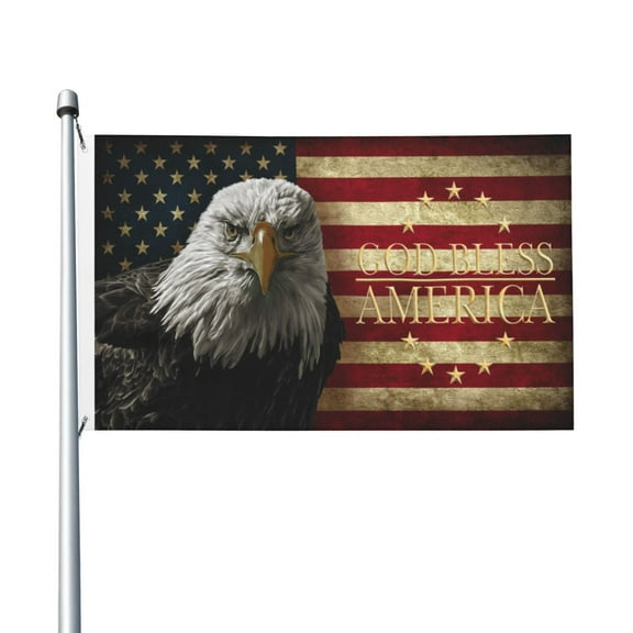 American Eagle Flags for Yard Outside Decorations 3x5 Ft Double Sided for Home Indoor Outdoor Lawn Balcony Corridor Party