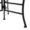 thumbnail image 5 of DecMode 20" x 15" x 24" 3 Tier Black Metal Folding Floral Plantstand with Floral Cutouts, 5 of 15