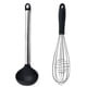 thumbnail image 1 of Juego de 2 mini utensilios de cocina: utensilios de cocina de acero inoxidable y silicona, 1 of 5