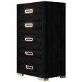 thumbnail image 2 of HMD Deena 5 Drawer Chest, Black, 2 of 5