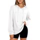 thumbnail image 2 of Sudadera con Capucha para Mujer, Informal, de Punto Gofre, de Larga, con Cordón Ajustable, Ligera, con Capucha S, 2 of 8