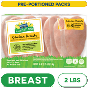 Perdue Harvestland, Individually Wrapped, Frozen Chicken Breast, 2.25 lb. Box