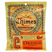 Chimes, Ginger Chews, Orange, 5 oz Pack of 3