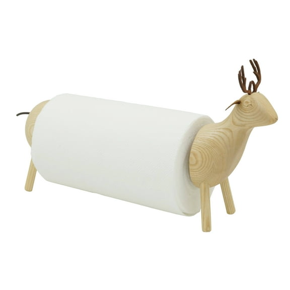 ASH WOOD: Reindeer TOWEL HOLDER by Peterson Housewares  Artwares