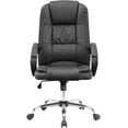 thumbnail image 1 of EKE Silla Escritorio Oficina Sillón Ejecutiva Ergonómica Blanca cómoda Minimalista Base de Metal Respaldo Alto Soporte Lumbar LIFEHOME EKE Life Home  2227, 1 of 8