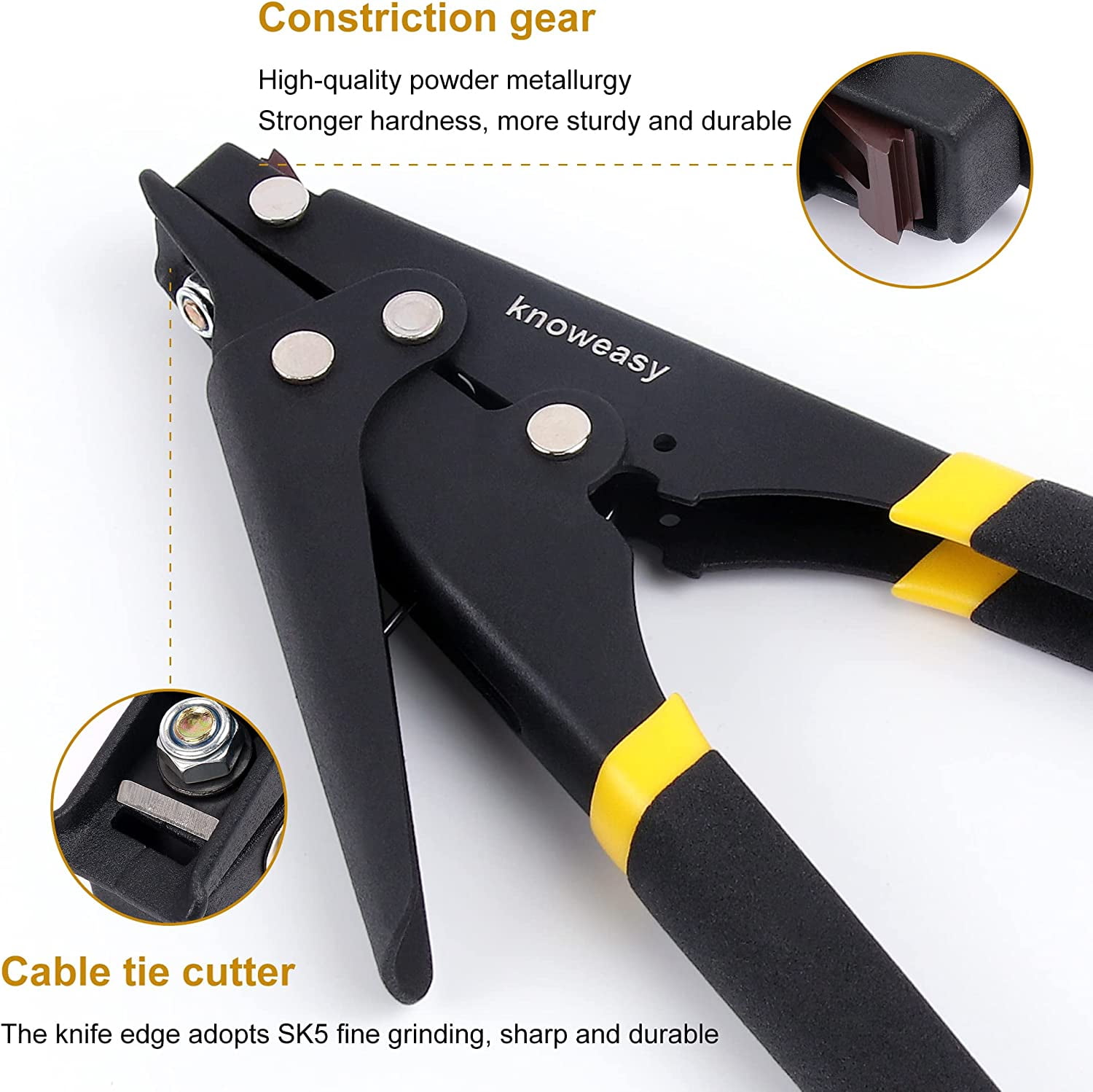 Cable Tie Gun, Zip Tie Tool and Tensioning and Cutting Tool for Plastic or Nylon Cable Tie