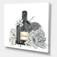 thumbnail image 3 of Bouquet of Flowers and Perfume Bottle III 16 in x 16 in Painting Canvas Art Print, by Designart, 3 of 4