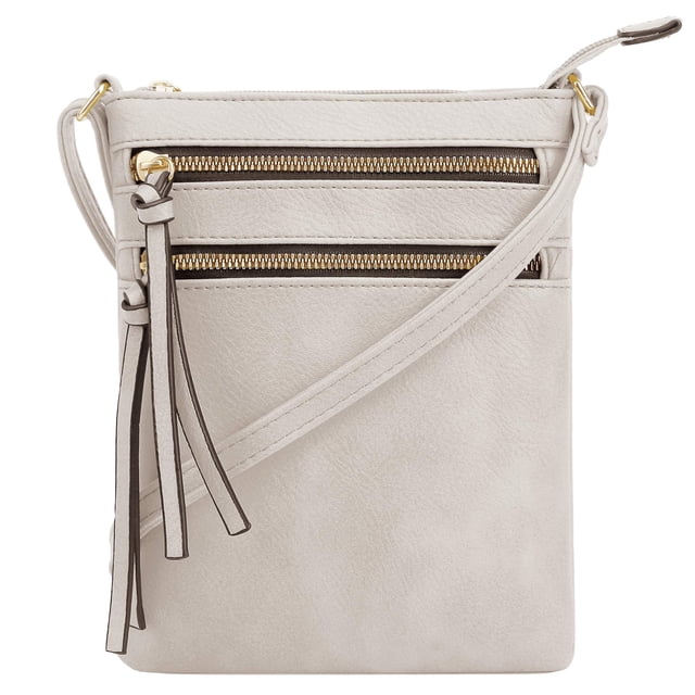 DELUXITY Bolso bandolera Bolso de hombro Bolso con cremallera y múltiples bolsillos