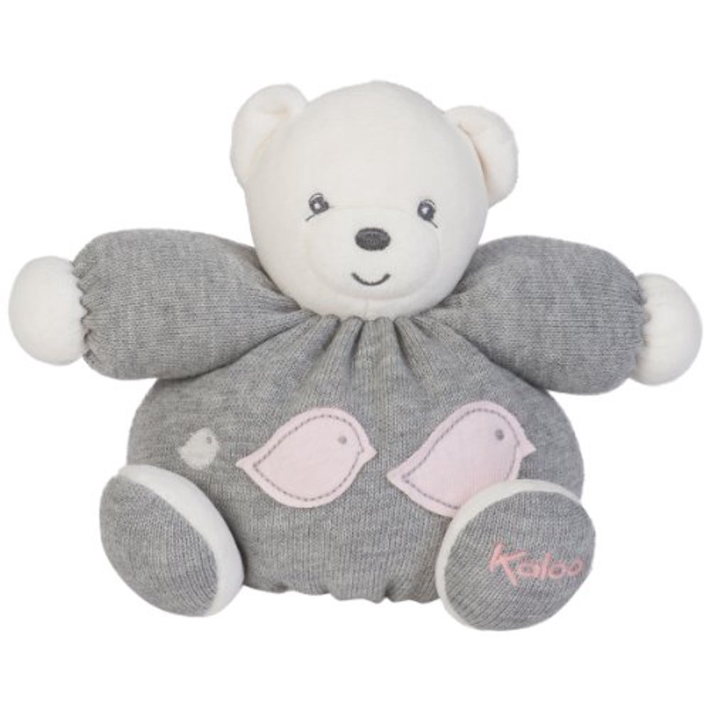 Kaloo Zen Bear Knitted Plush Toy, Grey, Small - Walmart.com - Walmart.com