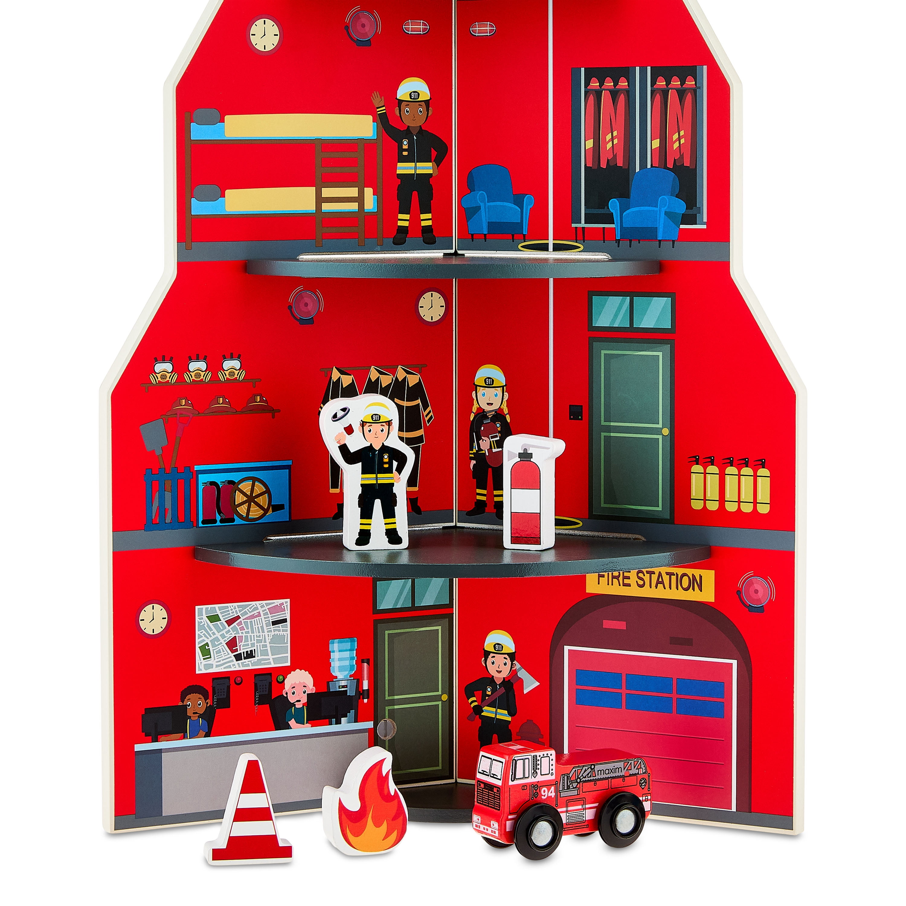 Spark.Create.Imagine. Emergency Wooden Play Set, 18 Pieces