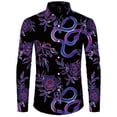 thumbnail image 1 of Camisetas para hombre, nuevas, retro, de lujo, para fiesta de graduación, con botones luminosos, para discoteca, moda de tendencia, camisas de manga larga con solapa, ropa para hombre, camisetas, 1 of 6