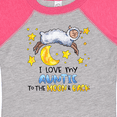 thumbnail image 4 of Inktastic I Love my Auntie to the Moon and Back Cute Sheep Boys or Girls Baby Bodysuit, 4 of 5