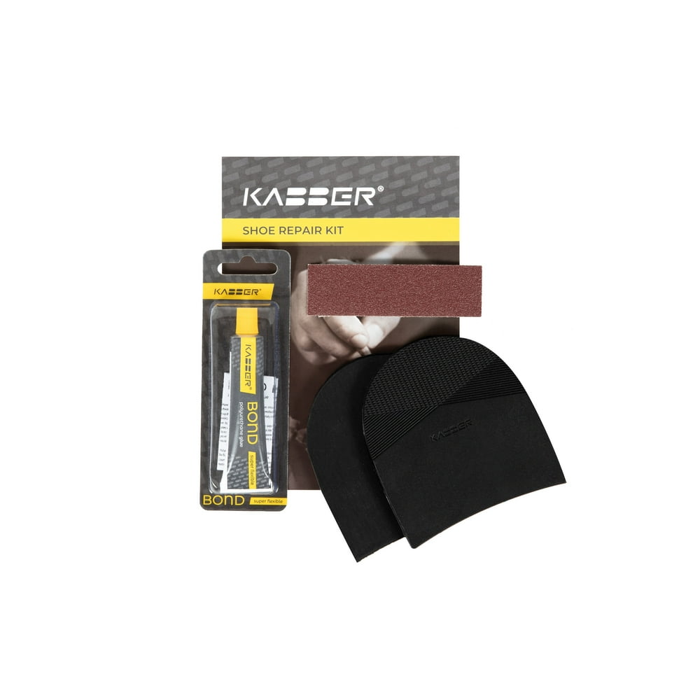 Kabber DIY Stickon Heels, Shoe Repair Kit, AntiSlip, Mens, Made in