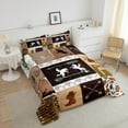 YST Western Bedding Bull Skull Horse Arrow Print Bed Comforter Set King
