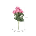 thumbnail image 4 of Vickerman 19 5" Artificial Coral Geranium Bush., 4 of 7