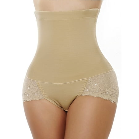 

SHCKE Women High Waist Shapewear High Waist Body Shaper Waist Trainer Control Panties Thigh Slimmer