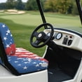 thumbnail image 6 of Pzuqiu American Flag Grunge 2-Piece Golf Cart Seat Covers - Breathable Washable Universal Fit for Most 2-Seater Golf Carts, 6 of 10