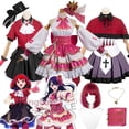 thumbnail image 2 of Vestido de cosplay de Oshi no ko Arima Kana Hoshino Ai para mujer, disfraz de Anime, falda, sombrero, disfraz de fantasía para Halloween, 2 of 5