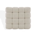 thumbnail image 6 of SAFAVIEH Couture Calyna Modern Boucle Tufted Ottoman, Light Grey, 6 of 8