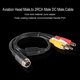thumbnail image 3 of Cabezal de aviación de 4 pines macho a 2RCA macho DC macho Cable de extensión para cámara Ehuebsd Para estrenar, 3 of 4