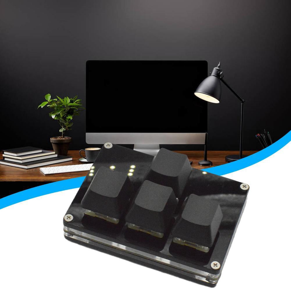 ZOUBAOQ SayoDevice Mini 4-Key Custom Keyboard - Black, Arrow Keys Up Down Left Right, WASD, Shortcuts