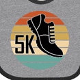 thumbnail image 4 of Inktastic 5k Race Running Retro Sunset Runner Boys or Girls Baby Bib, 4 of 4