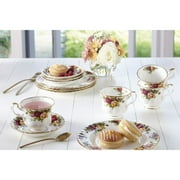 Royal Albert Old Country Roses 5 Piece Set, Bone China, Multicolor