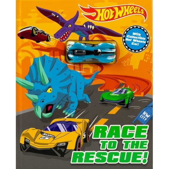 Hot Wheels: Race to the Rescue!: Storybook with Collectible Car (Hardcover)