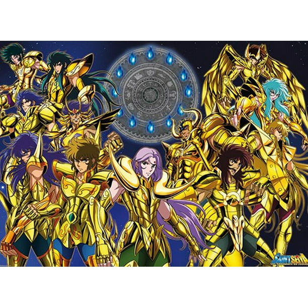 Saint Seiya Manga Anime Tv Show Poster Print Characters Mu Aldebaran Deathmask Saga Size 39 X 27 Walmart Com Walmart Com
