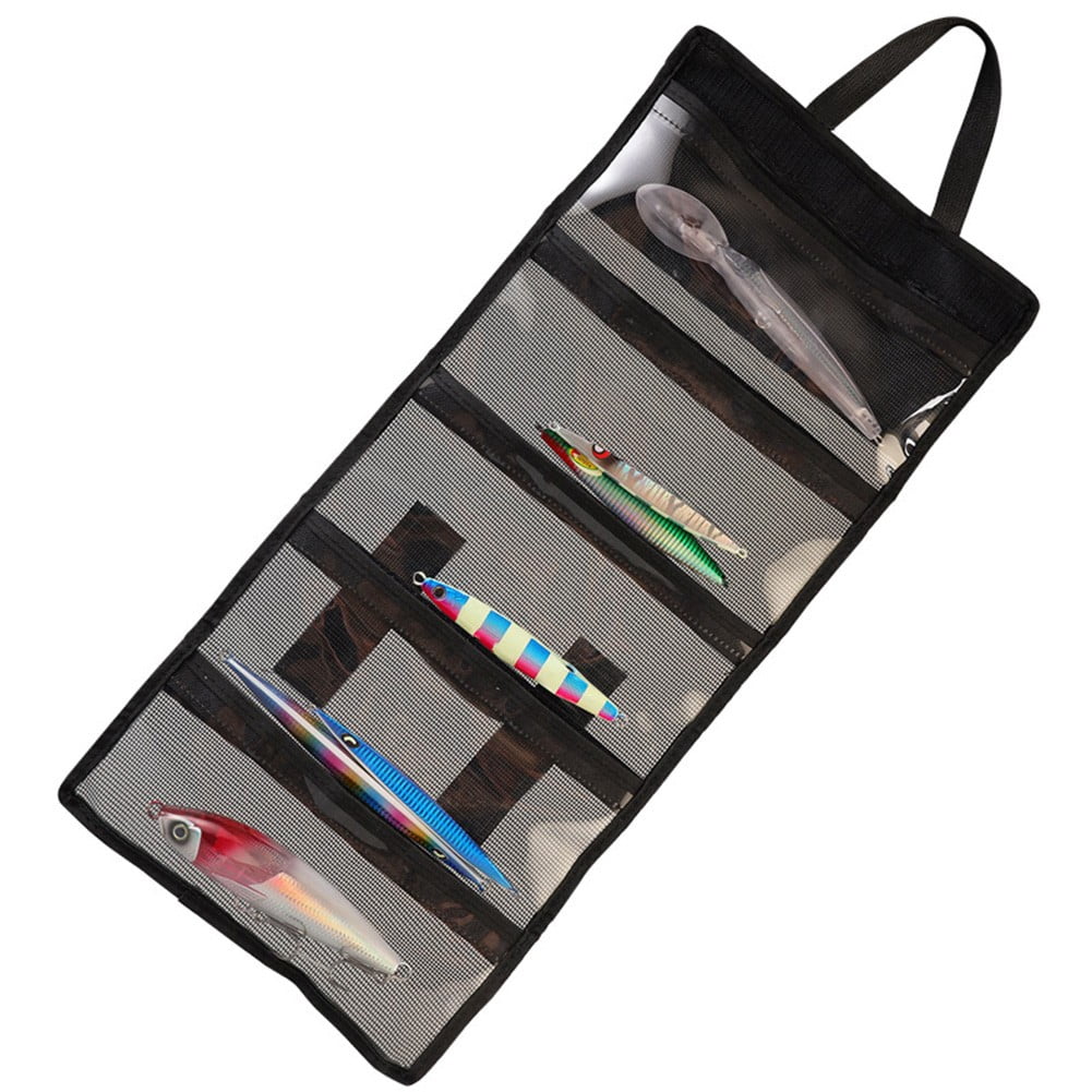 Foldable Fishing Gear Bag 5-Layer Large Capacity Lure Storage Organizer PVC Bait Tackle Box Waterproof