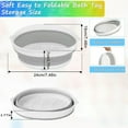 thumbnail image 2 of Home Textile Storage,Bath Toy Storage Organizer Foldable Bath Toy Holder For Bathtub Toy Storage Bath Tub Toy Basket With Removable Base Bathtub Shower Toy Holder For Drain Drying Bathroom Toy St, 2 of 8