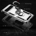 thumbnail image 5 of YEYKX for Google Pixel 7A 6.1-inch Phone Case, Impact Resistant Metal Ring Magnetic Support Kickstand Drop Protector Cover for Google Pixel 7A 6.1-inch,Silver,For Google Pixel 7A, 5 of 7