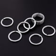 thumbnail image 4 of mmirethe 10 Pieces Keyring Jewelry Making Crafting Metal DIY Keychain Backpack Purse Pendant Key Ring Handmade, 4 of 8