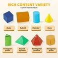 thumbnail image 3 of Chmadoxn Home Decor, Pull String Geometry Learning Book DIY Solid Geometry Book Geometry Elementary School Student Space Thinking Training Game Book Quiet Book Puzzle Toy Book of solid geometry, 3 of 5