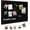 Black, variant on Neighborly Nook Cork Boards with Linen 2-Pack 16''X 12'' Cork Board for Walls White Wood Framed Small Bulletin Board Hanging Pin Board for Home Kitchen Office Decoration 20 Pushpin, Grey