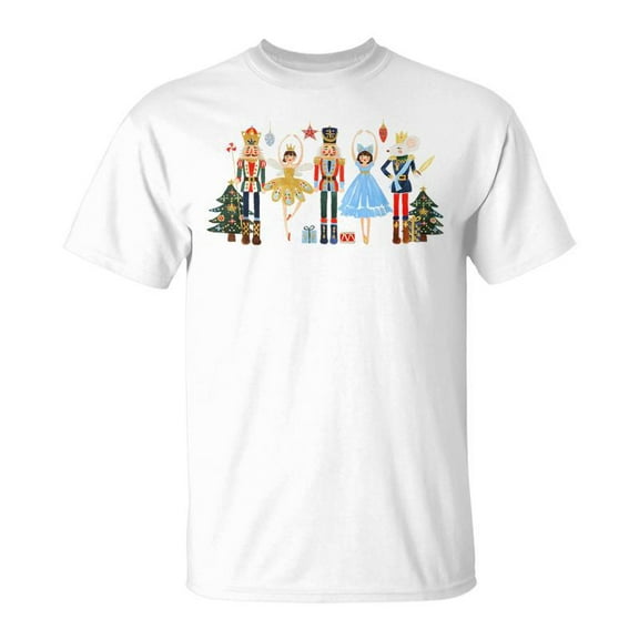 SR Retro Nutcracker Ballet Christmas Tree For Girl T-Shirt